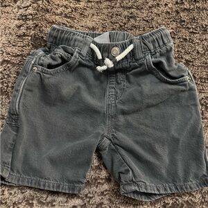 Zara Gray Casual Shorts Elastic Waist